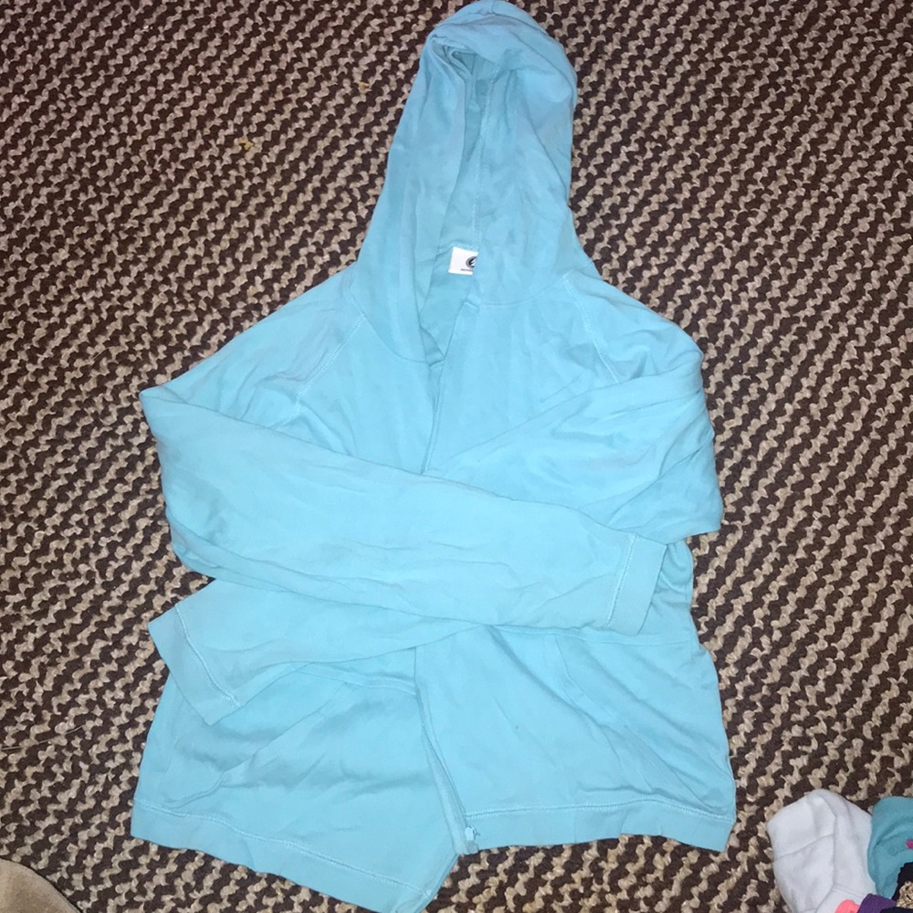 Blue zip up